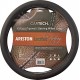 Cartech Κάλυμμα Τιμονιού Αυτοκινήτου Αriston Leather Feeling με Διάμετρο 38εκ. από Δερματίνη Μαύρο / 18685