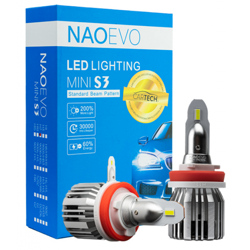 ΛΑΜΠΑ LED S3-H11-H9 30W WHITE COLOR (6000K) NAOEVO / 33727