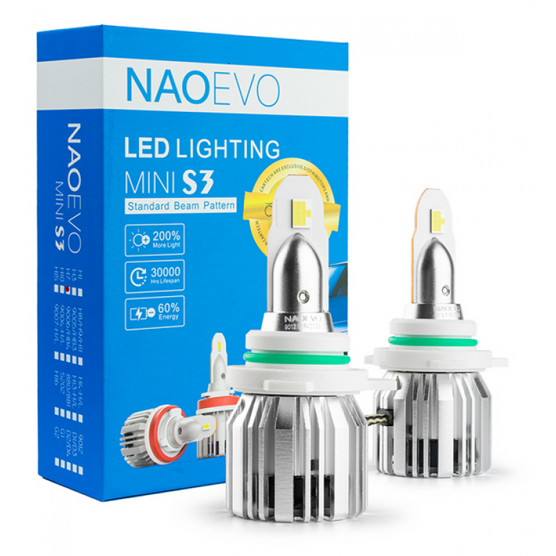 ΛΑΜΠΑ LED S3 9012(HIR) 30W WHITE COLOR (6000K) NAOEVO / 33731