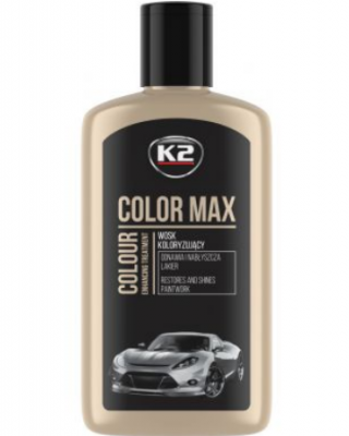 Κερί χρώματος μαύρο K2 COLOUR WAX που επαναφέρει τη λάμψη και το χρώμα 250 ml / K2-K020CAN