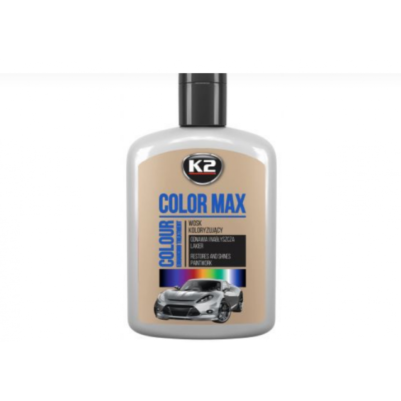 Κερί χρώματος γκρι K2 COLOUR WAX που επαναφέρει τη λάμψη και το χρώμα 200 ml / K2-K020SZ