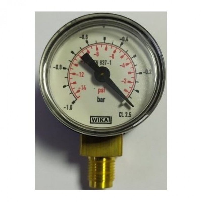 Μανόμετρο κενού υποπίεσης 0 έως -1 bar/01.556