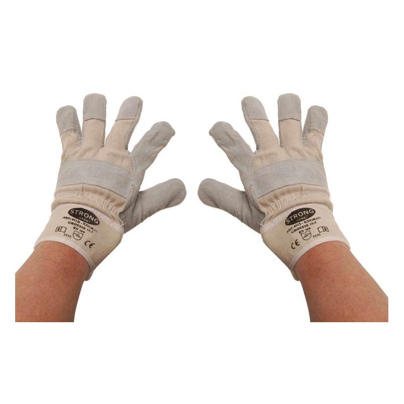 Γάντια εργασίας από μαλακό δέρμα Ν°10.5 / BGS-9957