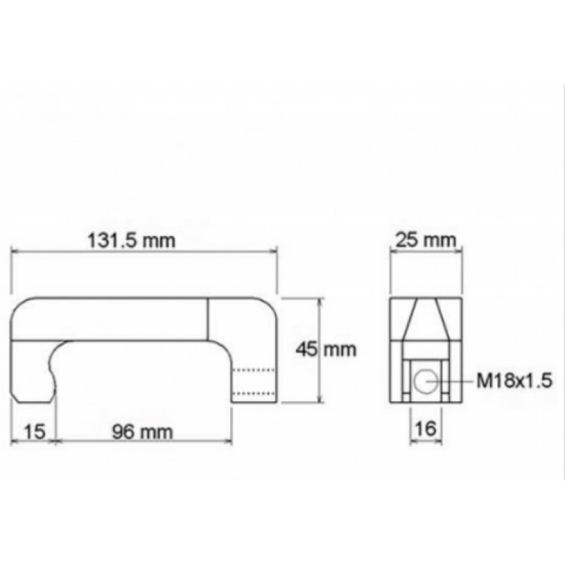 Εξολκέας μπεκ diesel γάντζος με άνοιγμα 16 mm / BGS-7777-3