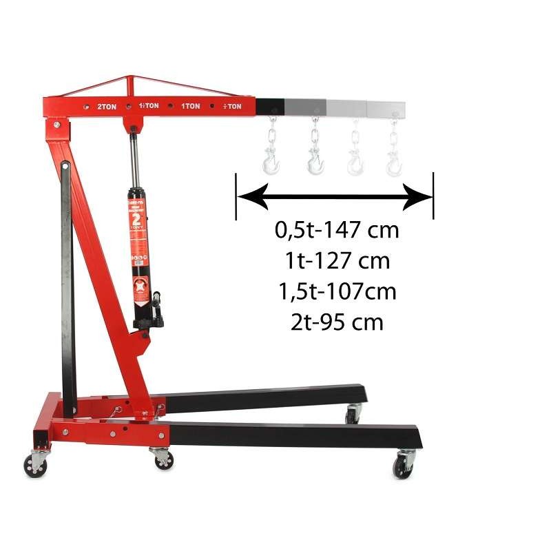 Γερανάκι ανύψωσης κινητήρων 2000 kg / M-80405-1