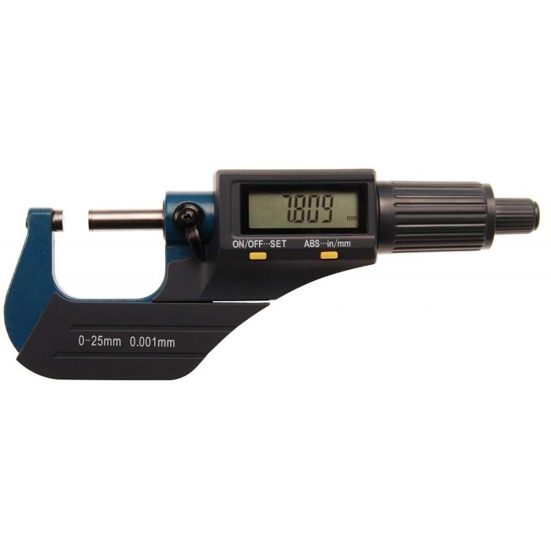 Μικρόμετρο ψηφιακό με εύρος 0-25 mm / BGS-8427