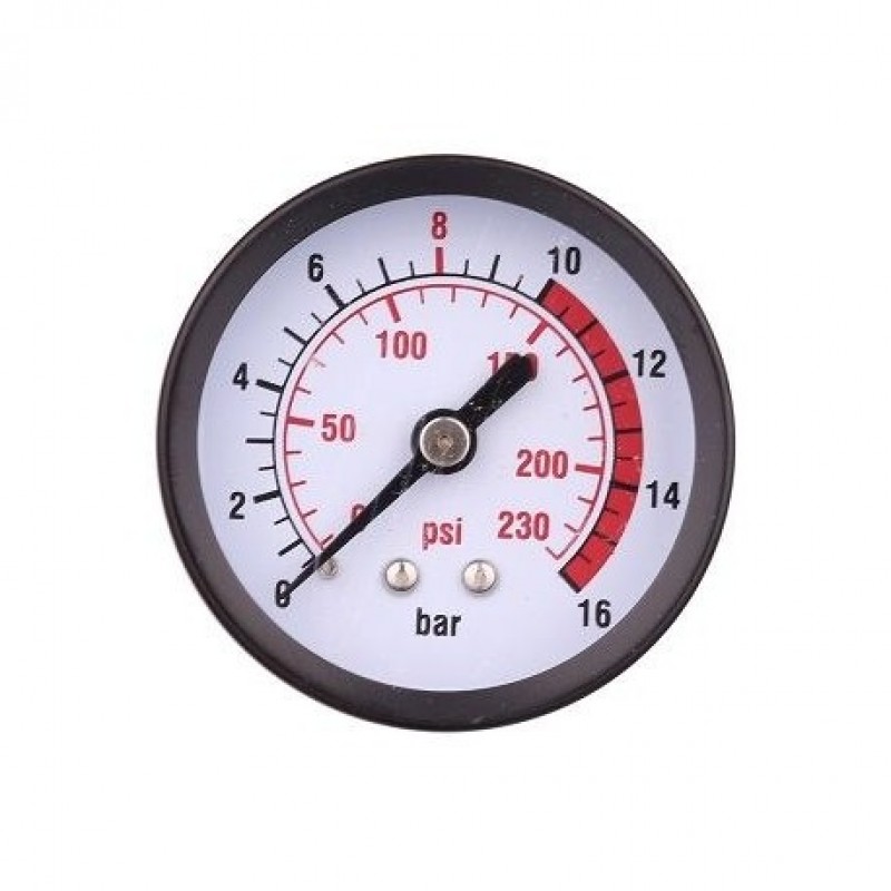 Μανόμετρο Φ50 οριζόντιο 0-16 bar/KAS-10166