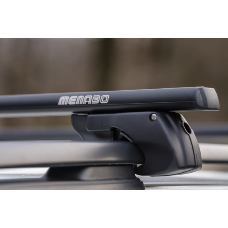 ΜΠΑΡΕΣ ΟΡΟΦΗΣ ΑΛΟΥΜΙΝΙΟΥ SHERMAN BLACK 120 cm ΣΕ ΜΑΥΡΟ ΧΡΩΜΑ ΓΙΑ ΟΡΟΦΗ ΜΕ RAISED RAILS MENABO - 2 ΤΕΜ.