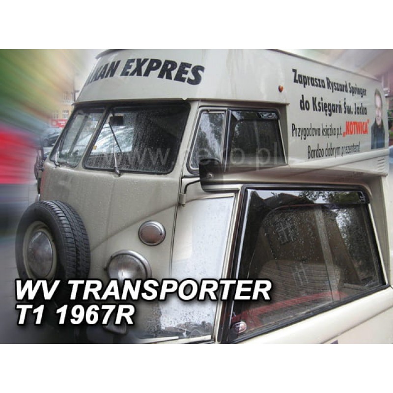 VW TRANSPORTER T1 2D 1969 - (ΑΥΤΟΚΟΛΛΗΤΟΙ)  ΑΝΕΜΟΘΡΑΥΣΤΕΣ ΑΥΤΟΚΙΝΗΤΟΥ ΑΠΟ ΕΥΚΑΜΠΤΟ ΦΙΜΕ ΠΛΑΣΤΙΚΟ HEKO - 2 ΤΕΜ.