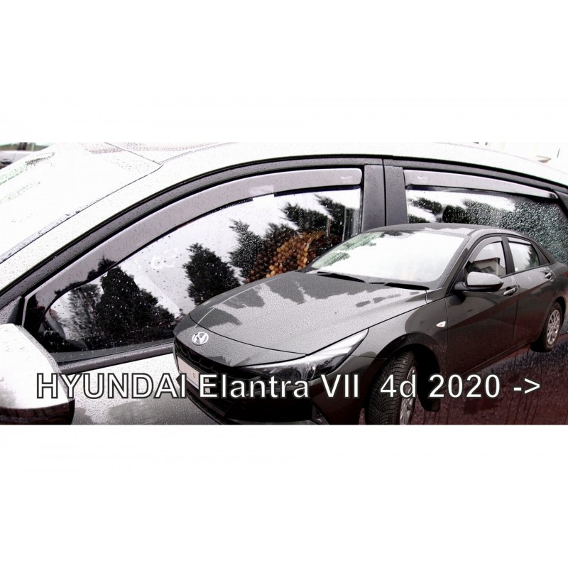 HYUNDAI ELANTRA 4D 2020+ ΣΕΤ ΑΝΕΜΟΘΡΑΥΣΤΕΣ ΑΥΤΟΚΙΝΗΤΟΥ ΑΠΟ ΕΥΚΑΜΠΤΟ ΦΙΜΕ ΠΛΑΣΤΙΚΟ HEKO - 4 ΤΕΜ.