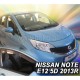 NISSAN NOTE E12 5D 2013+ ΖΕΥΓΑΡΙ ΑΝΕΜΟΘΡΑΥΣΤΕΣ ΑΠΟ ΕΥΚΑΜΠΤΟ ΦΙΜΕ ΠΛΑΣΤΙΚΟ HEKO - 2 ΤΕΜ.