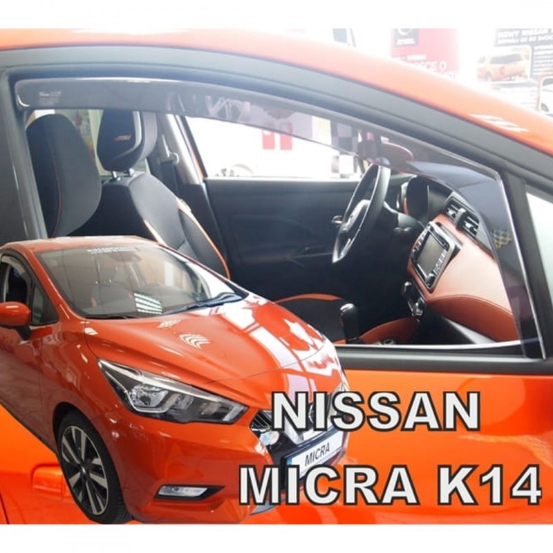 NISSAN MICRA K14 5D 2017+ ΖΕΥΓΑΡΙ ΑΝΕΜΟΘΡΑΥΣΤΕΣ ΑΠΟ ΕΥΚΑΜΠΤΟ ΦΙΜΕ ΠΛΑΣΤΙΚΟ HEKO - 2 ΤΕΜ.