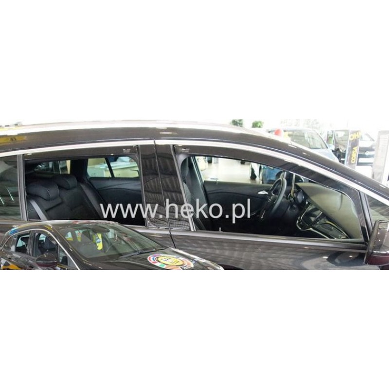 OPEL ASTRA K 5D 2015+ HTB / SPORT TOURER 5D 2015+ ΣΕΤ ΑΝΕΜΟΘΡΑΥΣΤΕΣ ΑΠΟ ΕΥΚΑΜΠΤΟ ΦΙΜΕ ΠΛΑΣΤΙΚΟ HEKO - 4 ΤΕΜ.