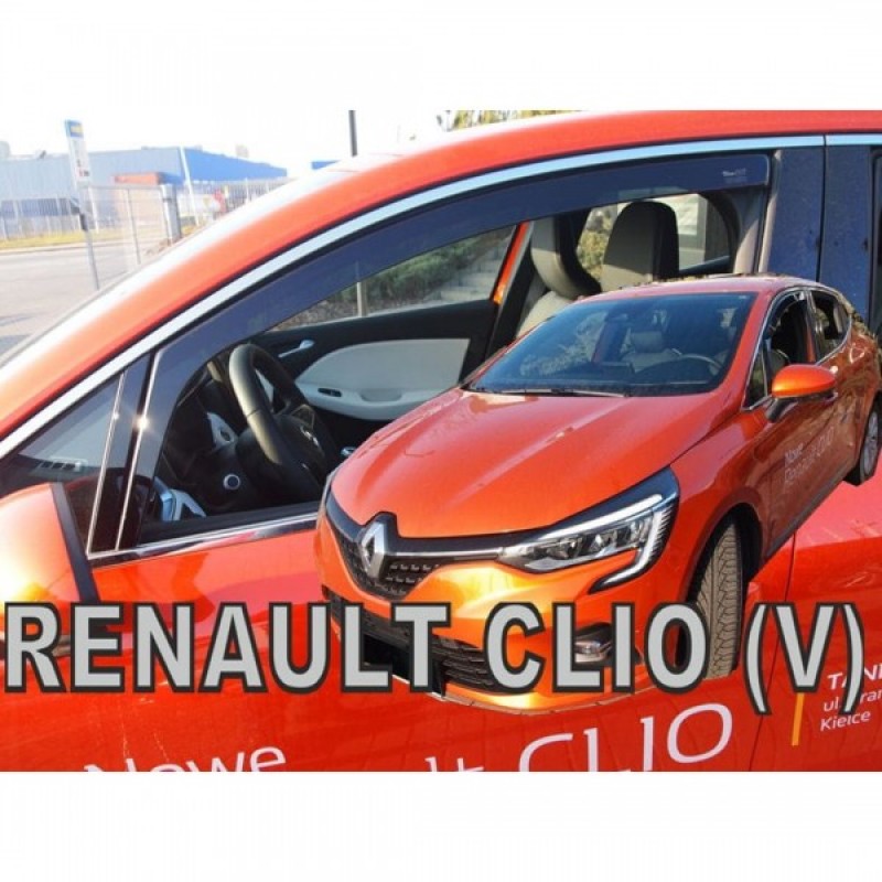 RENAULT CLIO 5D 2019+ ΖΕΥΓΑΡΙ ΑΝΕΜΟΘΡΑΥΣΤΕΣ ΑΠΟ ΕΥΚΑΜΠΤΟ ΦΙΜΕ ΠΛΑΣΤΙΚΟ HEKO - 2 ΤΕΜ.