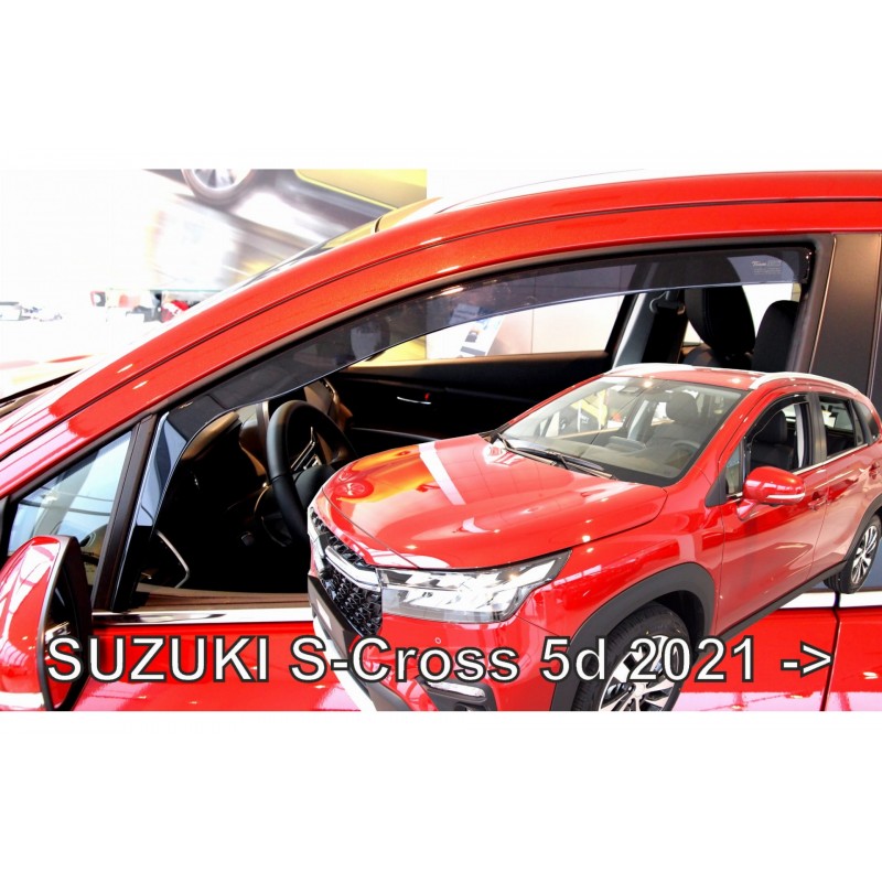 SUZUKI S-CROSS 5D 2021+ ΣΕΤ ΑΝΕΜΟΘΡΑΥΣΤΕΣ ΑΥΤΟΚΙΝΗΤΟΥ ΑΠΟ ΕΥΚΑΜΠΤΟ ΦΙΜΕ ΠΛΑΣΤΙΚΟ HEKO - 4 ΤΕΜ.