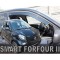 RENAULT TWINGO 5D 2014+ / SMART FORFOUR 453 5D 2014+ ΖΕΥΓΑΡΙ ΑΝΕΜΟΘΡΑΥΣΤΕΣ ΑΠΟ ΕΥΚΑΜΠΤΟ ΦΙΜΕ ΠΛΑΣΤΙΚΟ HEKO - 2 ΤΕΜ..