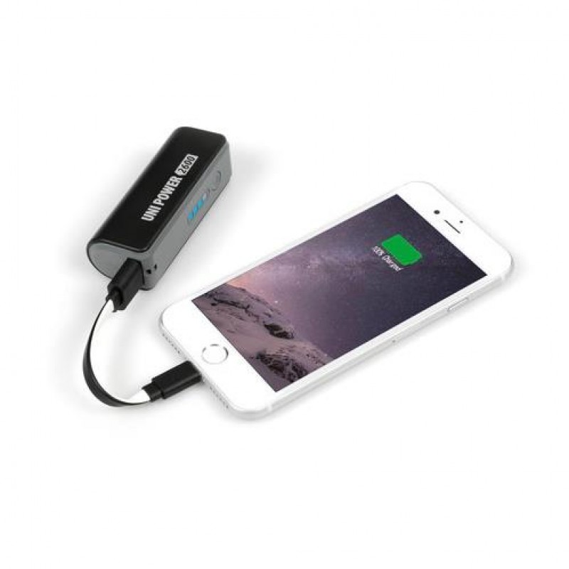 POWER PACK 2600mAh 1000mA ΜΕ ΚΑΛΩΔΙΟ ΓΙΑ APPLE ΚΑΙ ANDROID