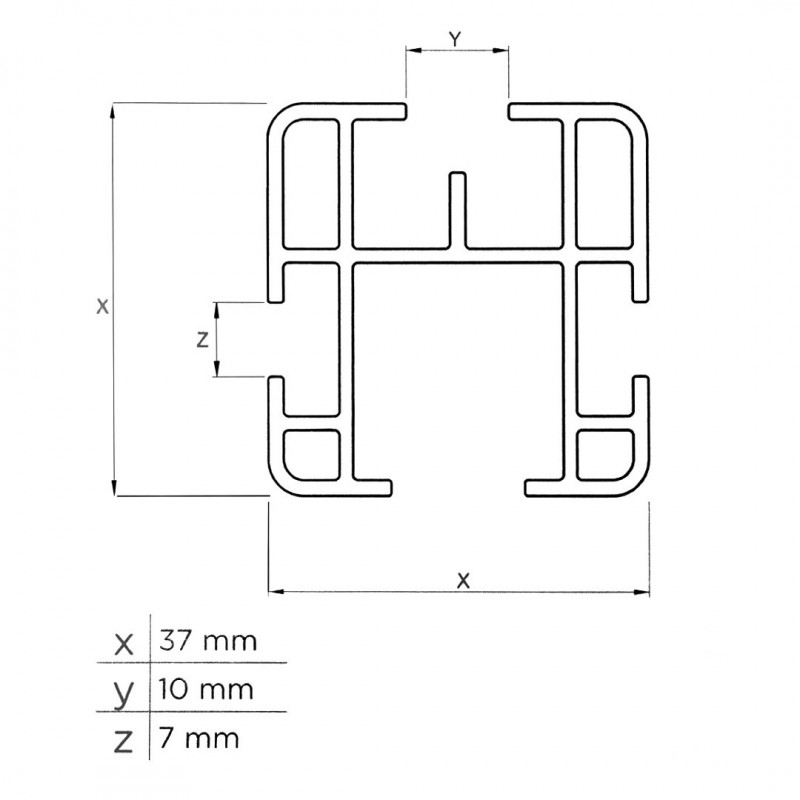 ΜΠΑΡΑ ΟΡΟΦΗΣ ΑΛΟΥΜΙΝΙΟΥ PROFESSIONAL L 135 cm ΓΙΑ ΕΠΑΓΓΕΛΜΑΤΙΚΑ ΟΧΗΜΑΤΑ ΜΕΝΑΒΟ - 1 ΤΕΜ.