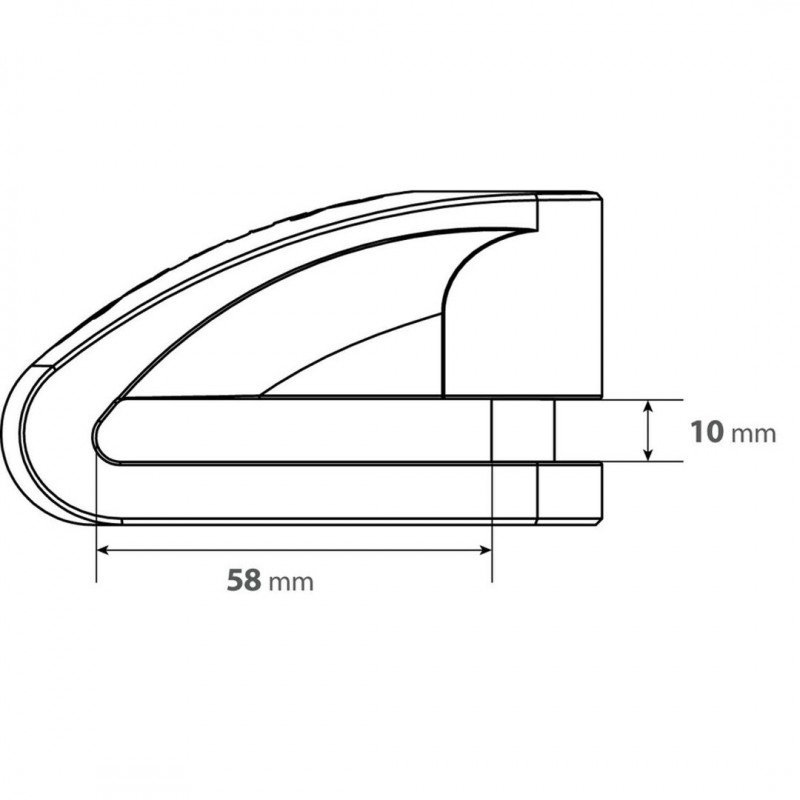 ΑΝΤΙΚΛΕΠΤΙΚΟ ΔΙΣΚΟΦΡΕΝΟΥ STONE XL ΚΟΚΚΙΝΟ 10 mm (2 ΚΛΕΙΔΙΑ)