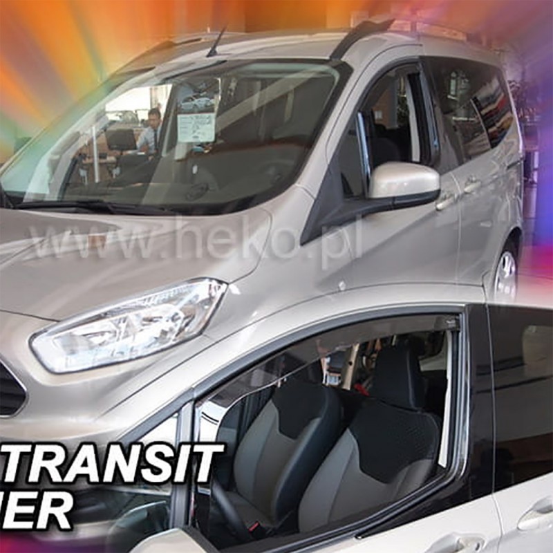 FORD TRANSIT COURIER 2D/4D 2014-2023  / TOURNEO COURIER 2D/4D 2014-2023 ΖΕΥΓΑΡΙ ΑΝΕΜΟΘΡΑΥΣΤΕΣ ΑΠΟ ΕΥΚΑΜΠΤΟ ΦΙΜΕ ΠΛΑΣΤΙΚΟ HEKO - 2 ΤΕΜ.