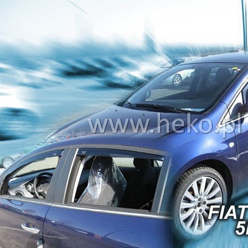 FIAT BRAVO 5D 2009-2014 ΖΕΥΓΑΡΙ ΑΝΕΜΟΘΡΑΥΣΤΕΣ ΑΠΟ ΕΥΚΑΜΠΤΟ ΦΙΜΕ ΠΛΑΣΤΙΚΟ HEKO - 2 ΤΕΜ.