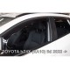 TOYOTA BZ4X (EA10) 5D 2022+ ΑΝΕΜΟΘΡΑΥΣΤΕΣ ΣΕΤ ΑΥΤΟΚΙΝΗΤΟΥ ΑΠΟ ΕΥΚΑΜΠΤΟ ΦΙΜΕ ΠΛΑΣΤΙΚΟ HEKO - 4 ΤΕΜ.