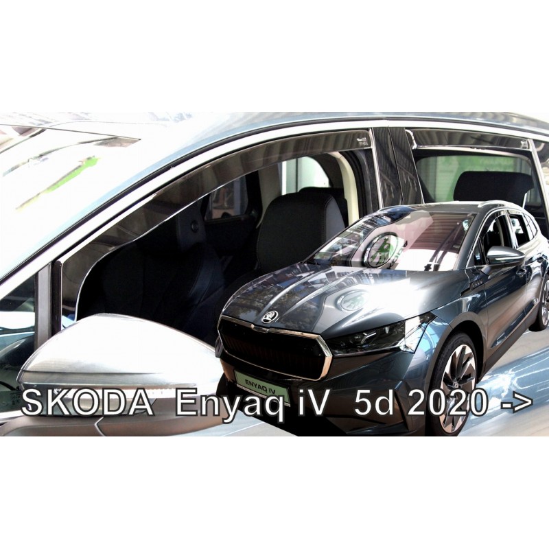 SKODA ENYAQ 5D 2020+ ΣΕΤ ΑΝΕΜΟΘΡΑΥΣΤΕΣ ΑΥΤΟΚΙΝΗΤΟΥ ΑΠΟ ΕΥΚΑΜΠΤΟ ΦΙΜΕ ΠΛΑΣΤΙΚΟ HEKO - 4 ΤΕΜ.