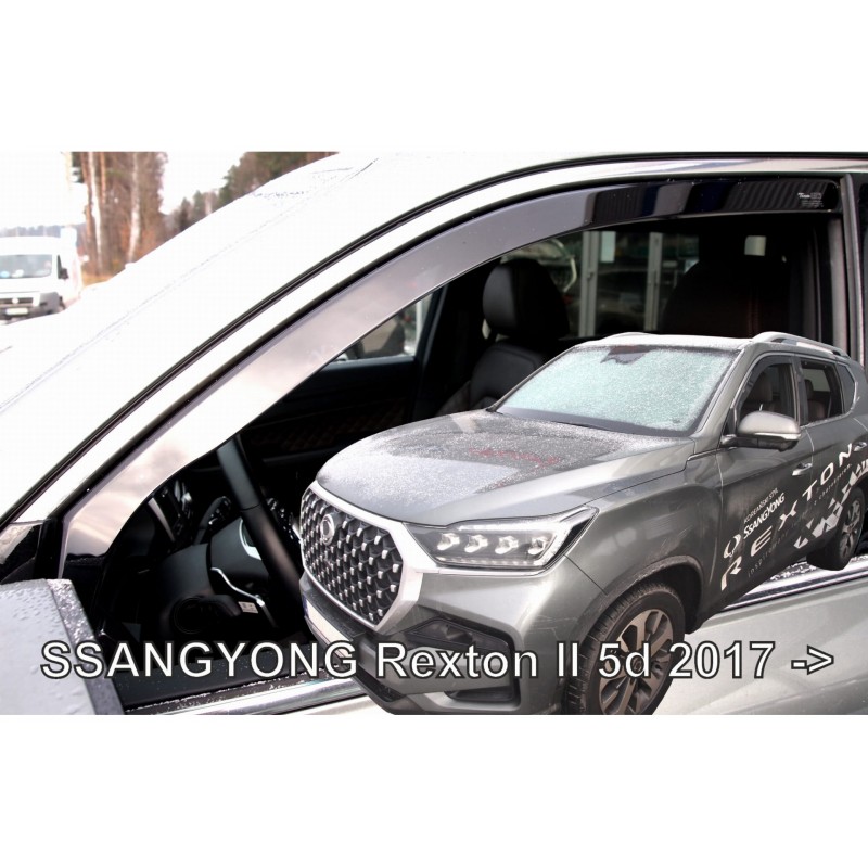 SSANGYONG REXTON 5D 2017+ ΖΕΥΓΑΡΙ ΑΝΕΜΟΘΡΑΥΣΤΕΣ ΑΠΟ ΕΥΚΑΜΠΤΟ ΦΙΜΕ ΠΛΑΣΤΙΚΟ HEKO - 2 ΤΕΜ.