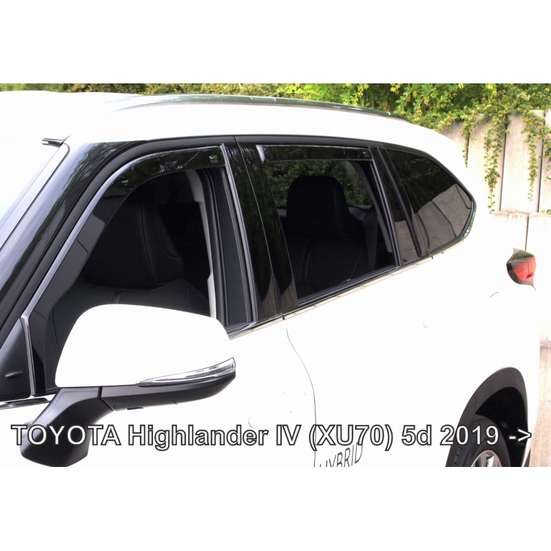 TOYOTA HIGHLANDER (XU70) 5D 2019+ ΣΕΤ ΑΝΕΜΟΘΡΑΥΣΤΕΣ ΑΥΤΟΚΙΝΗΤΟΥ ΑΠΟ ΕΥΚΑΜΠΤΟ ΦΙΜΕ ΠΛΑΣΤΙΚΟ HEKO - 4 ΤΕΜ.