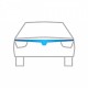 PEUGEOT BOXER / FIAT DUCATO / CITROEN JUMPER 2006-2014 ΑΝΕΜΟΘΡΑΥΣΤΗΣ ΚΑΠΩ ΑΥΤΟΚΙΝΗΤΟΥ ΑΠΟ ΕΥΚΑΜΠΤΟ ΦΙΜΕ ΠΛΑΣΤΙΚΟ HEKO - 1 ΤΕΜ.