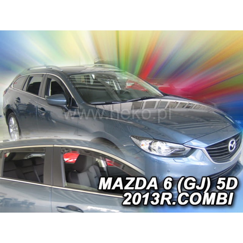 MAZDA 6 GJ 5D COMBI 08/2013+ ΣΕΤ ΑΝΕΜΟΘΡΑΥΣΤΕΣ ΑΥΤΟΚΙΝΗΤΟΥ ΑΠΟ ΕΥΚΑΜΠΤΟ ΦΙΜΕ ΠΛΑΣΤΙΚΟ HEKO - 4 ΤΕΜ.