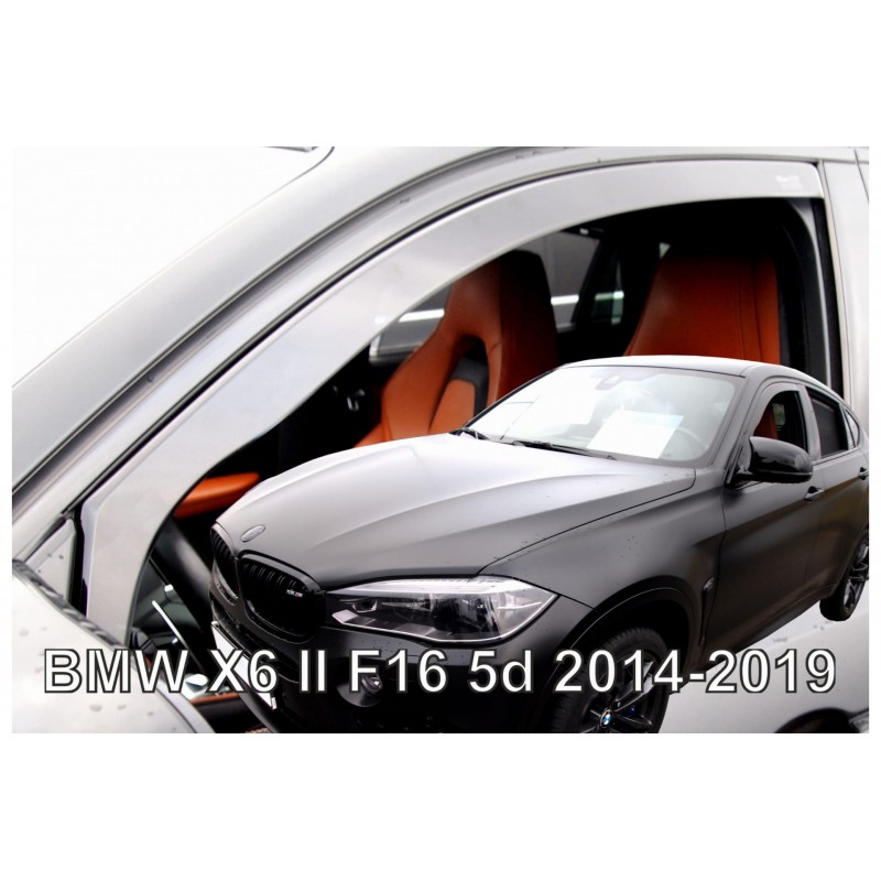 BMW X6 F16 5D 2014-2019  ΖΕΥΓΑΡΙ ΑΝΕΜΟΘΡΑΥΣΤΕΣ ΑΠΟ ΕΥΚΑΜΠΤΟ ΦΙΜΕ ΠΛΑΣΤΙΚΟ HEKO - 2 ΤΕΜ.