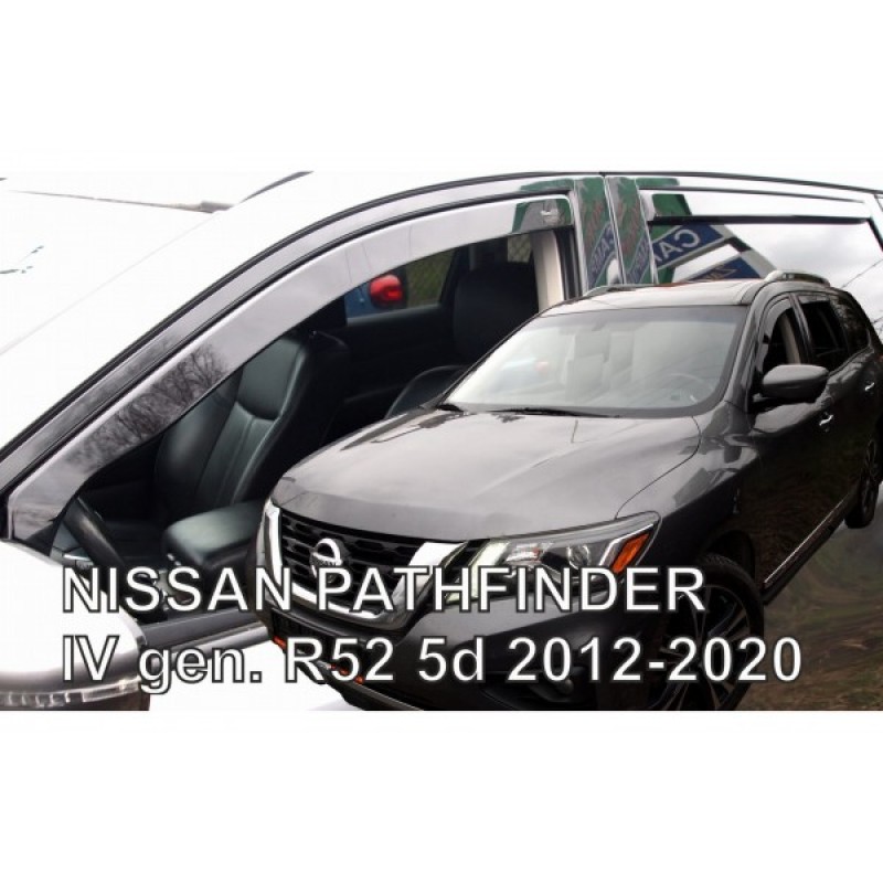 NISSAN PATHFINDER IV R52 5D 2012-2020 ​ΖΕΥΓΑΡΙ ΑΝΕΜΟΘΡΑΥΣΤΕΣ ΑΠΟ ΕΥΚΑΜΠΤΟ ΦΙΜΕ ΠΛΑΣΤΙΚΟ HEKO - 2 ΤΕΜ.