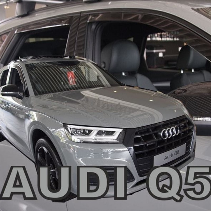 AUDI Q5 5D 2016+ ΣΕΤ ΑΝΕΜΟΘΡΑΥΣΤΕΣ ΑΥΤΟΚΙΝΗΤΟΥ ΑΠΟ ΕΥΚΑΜΠΤΟ ΦΙΜΕ ΠΛΑΣΤΙΚΟ HEKO - 4 ΤΕΜ.