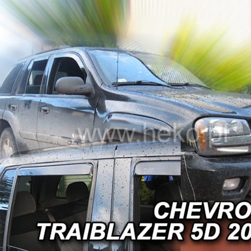 CHEVROLET TRAIBLAZER 5D 2002-2009R ΣΕΤ ΑΝΕΜΟΘΡΑΥΣΤΕΣ ΑΥΤΟΚΙΝΗΤΟΥ ΑΠΟ ΕΥΚΑΜΠΤΟ ΦΙΜΕ ΠΛΑΣΤΙΚΟ HEKO - 4 ΤΕΜ.