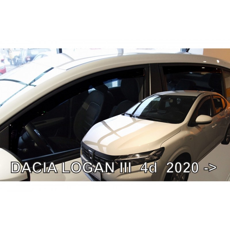 DACIA LOGAN 4D SEDAN 2020+  ΣΕΤ ΑΝΕΜΟΘΡΑΥΣΤΕΣ ΑΥΤΟΚΙΝΗΤΟΥ ΑΠΟ ΕΥΚΑΜΠΤΟ ΦΙΜΕ ΠΛΑΣΤΙΚΟ HEKO - 4 ΤΕΜ.