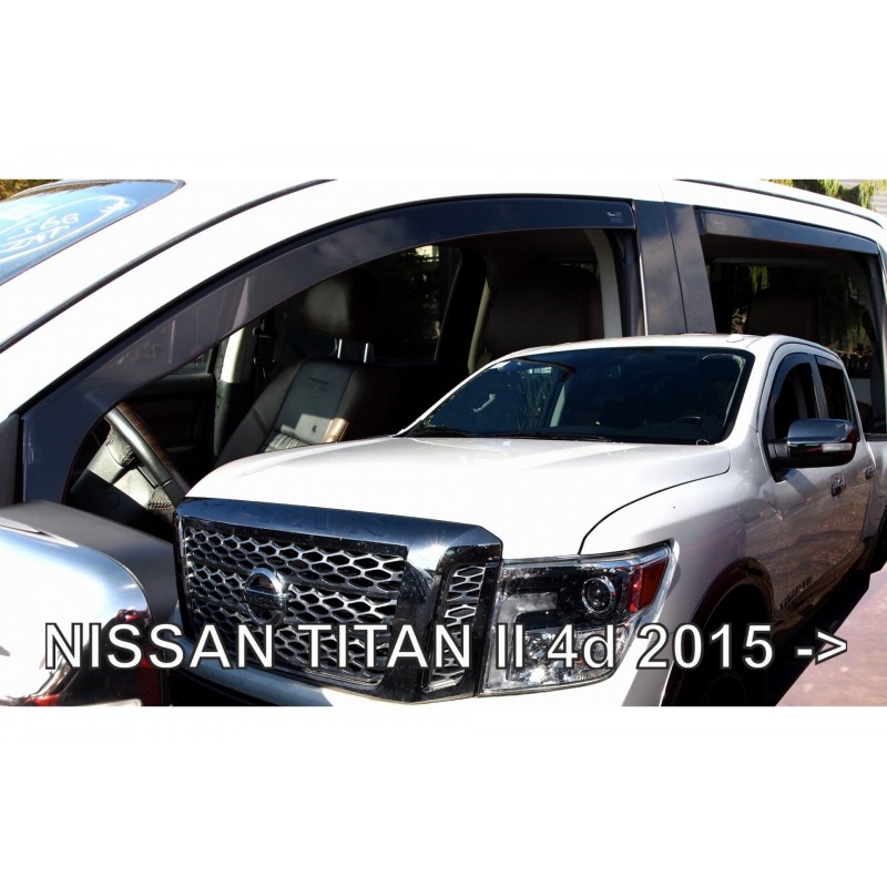 NISSAN TITAN 4D 2015+ ΣΕΤ ΑΝΕΜΟΘΡΑΥΣΤΕΣ ΑΥΤΟΚΙΝΗΤΟΥ ΑΠΟ ΕΥΚΑΜΠΤΟ ΦΙΜΕ ΠΛΑΣΤΙΚΟ HEKO - 4 ΤΕΜ.