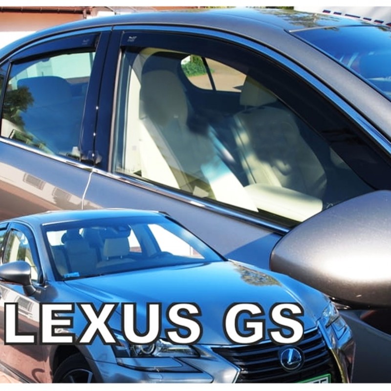 LEXUS GS IV 250 4D 2016+ ΣΕΤ ΑΝΕΜΟΘΡΑΥΣΤΕΣ ΑΥΤΟΚΙΝΗΤΟΥ ΑΠΟ ΕΥΚΑΜΠΤΟ ΦΙΜΕ ΠΛΑΣΤΙΚΟ HEKO - 4 ΤΕΜ.