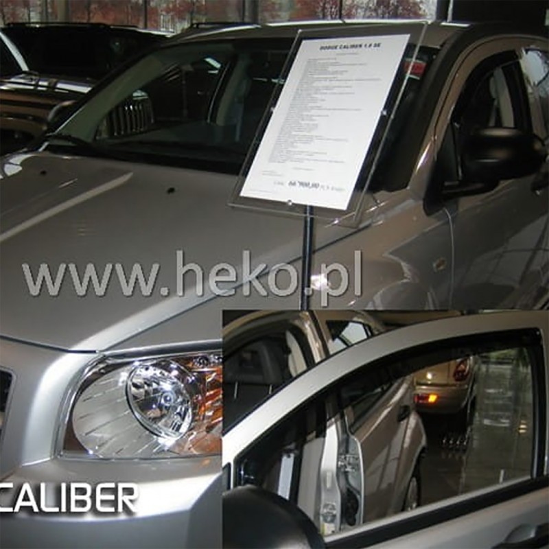 DODGE CALIBER 5D 2006+ ΖΕΥΓΑΡΙ ΑΝΕΜΟΘΡΑΥΣΤΕΣ ΑΠΟ ΕΥΚΑΜΠΤΟ ΦΙΜΕ ΠΛΑΣΤΙΚΟ HEKO - 2 ΤΕΜ.