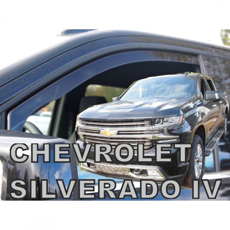 CHEVROLET SILVERADO 4D 2019+ ΖΕΥΓΑΡΙ ΑΝΕΜΟΘΡΑΥΣΤΕΣ ΑΠΟ ΕΥΚΑΜΠΤΟ ΦΙΜΕ ΠΛΑΣΤΙΚΟ HEKO - 2 ΤΕΜ.