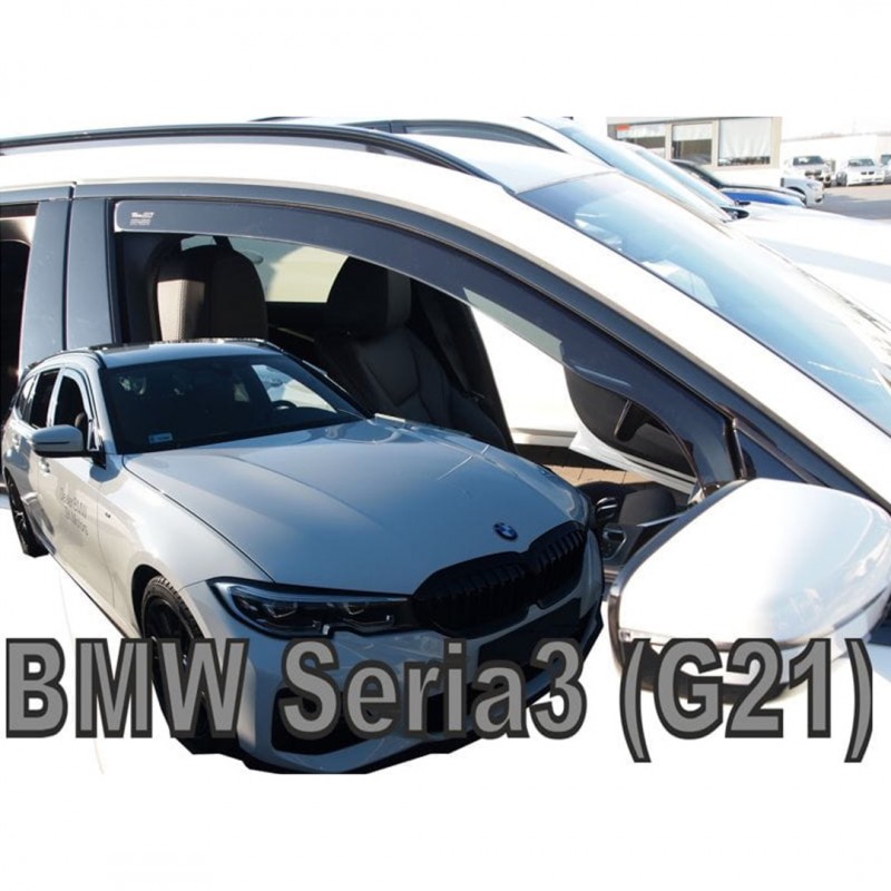 BMW 3 G20 / G21 4D/5D 2019-2021 ΖΕΥΓΑΡΙ ΑΝΕΜΟΘΡΑΥΣΤΕΣ ΑΠΟ ΕΥΚΑΜΠΤΟ ΦΙΜΕ ΠΛΑΣΤΙΚΟ HEKO - 2 ΤΕΜ.