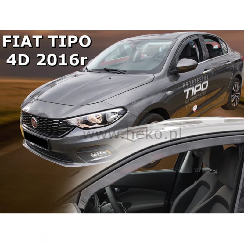 FIAT TIPO 4D/5D SEDAN HTB WAGON 2016-2020 ΖΕΥΓΑΡΙ ΑΝΕΜΟΘΡΑΥΣΤΕΣ ΑΠΟ ΕΥΚΑΜΠΤΟ ΦΙΜΕ ΠΛΑΣΤΙΚΟ HEKO - 2 ΤΕΜ.