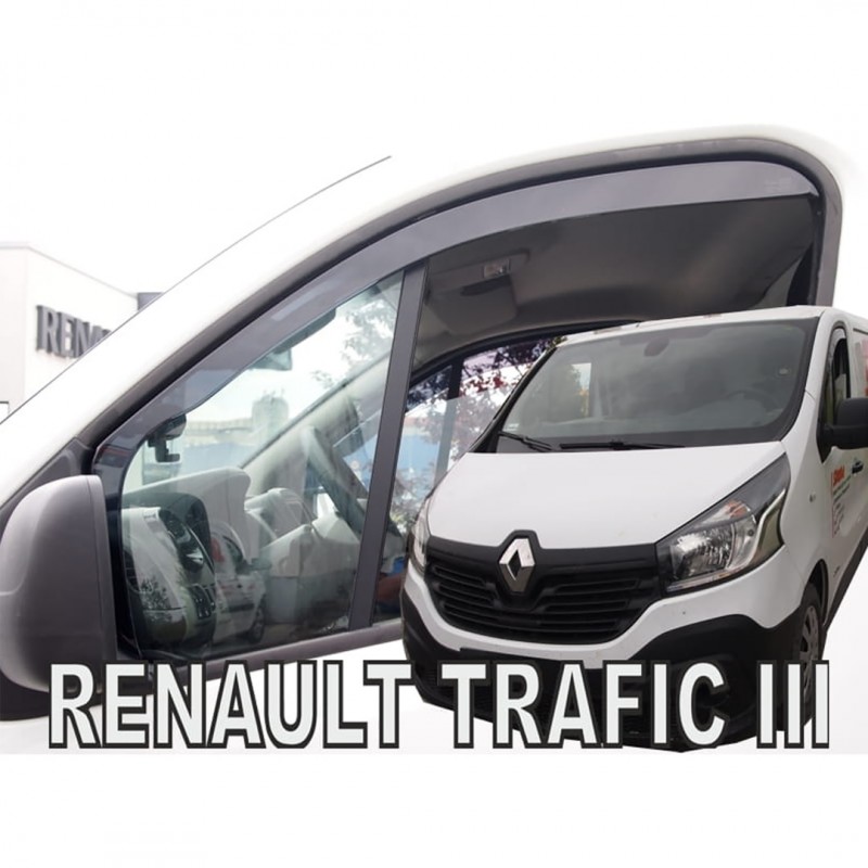 OPEL VIVARO II 2014+ / RENAULT TRAFIC III 2014+ / NISSAN NV300 2018+ ΖΕΥΓΑΡΙ ΑΝΕΜΟΘΡΑΥΣΤΕΣ ΑΥΤΟΚΙΝΗΤΟΥ ΑΠΟ ΕΥΚΑΜΠΤΟ ΦΙΜΕ ΠΛΑΣΤΙΚΟ HEKO - 2 ΤΕΜ.