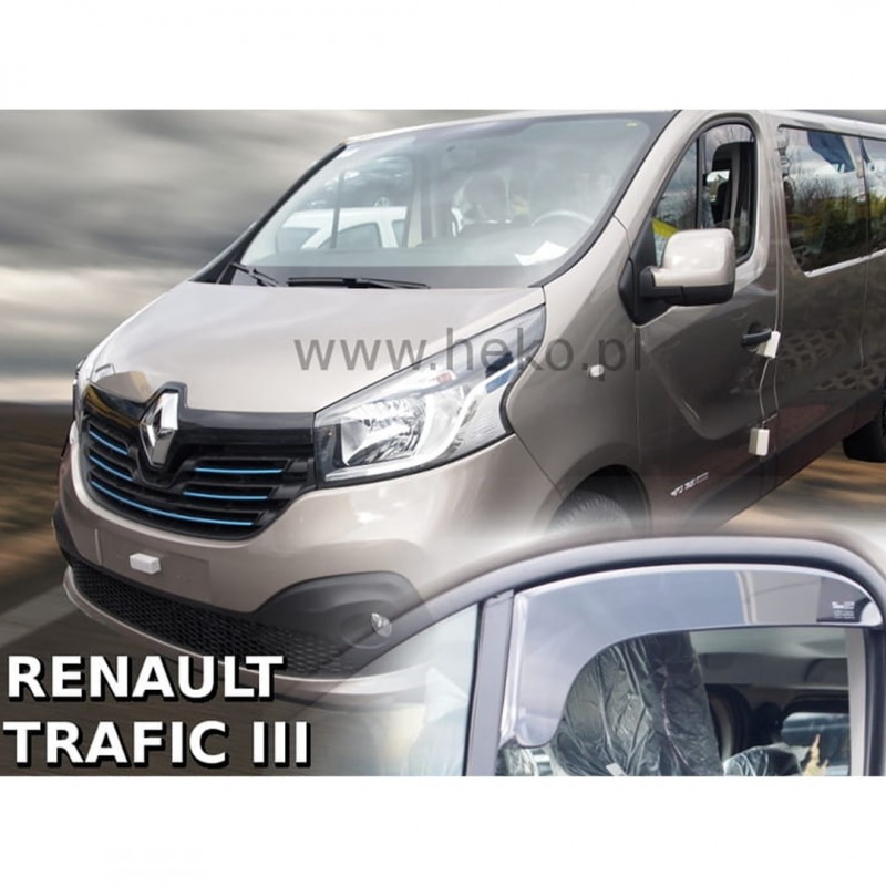 FIAT TALENTO 2016+ / OPEL VIVARO 2 2014-2019 / RENAULT TRAFIC 3 2014+ ΚΟΝΤΟ ΖΕΥΓΑΡΙ ΑΝΕΜΟΘΡΑΥΣΤΕΣ VAN ΑΠΟ ΕΥΚΑΜΠΤΟ ΦΙΜΕ ΠΛΑΣΤΙΚΟ HEKO - 2 ΤΕΜ.