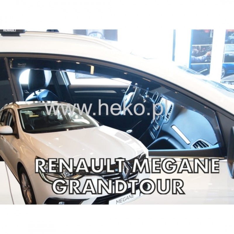 RENAULT MEGANE 5D 2016+ ΖΕΥΓΑΡΙ ΑΝΕΜΟΘΡΑΥΣΤΕΣ ΑΠΟ ΕΥΚΑΜΠΤΟ ΦΙΜΕ ΠΛΑΣΤΙΚΟ HEKO - 2 ΤΕΜ.