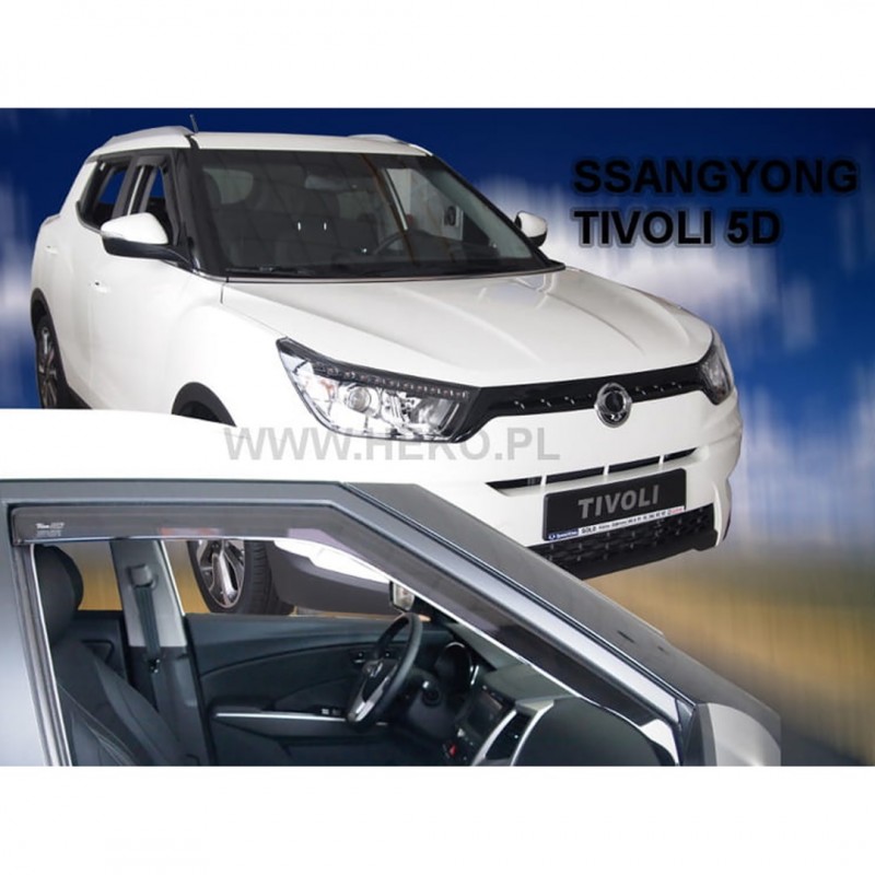 SSANGYONG TIVOLI / XLV 5D 2015+ ΖΕΥΓΑΡΙ ΑΝΕΜΟΘΡΑΥΣΤΕΣ ΑΠΟ ΕΥΚΑΜΠΤΟ ΦΙΜΕ ΠΛΑΣΤΙΚΟ HEKO - 2 ΤΕΜ.