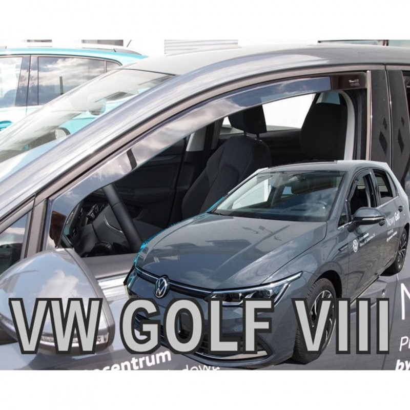 VW GOLF 8 5D 2020+ - ΖΕΥΓΡΙ ΖΕΥΓΑΡΙ ΑΝΕΜΟΘΡΑΥΣΤΕΣ ΑΠΟ ΕΥΚΑΜΠΤΟ ΦΙΜΕ ΠΛΑΣΤΙΚΟ HEKO - 2 ΤΕΜ.