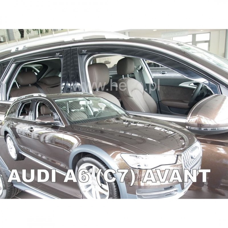 AUDI A6 5D 2011-2018 ΣΕΤ ΑΝΕΜΟΘΡΑΥΣΤΕΣ ΑΥΤΟΚΙΝΗΤΟΥ ΑΠΟ ΕΥΚΑΜΠΤΟ ΦΙΜΕ ΠΛΑΣΤΙΚΟ HEKO - 4 ΤΕΜ.