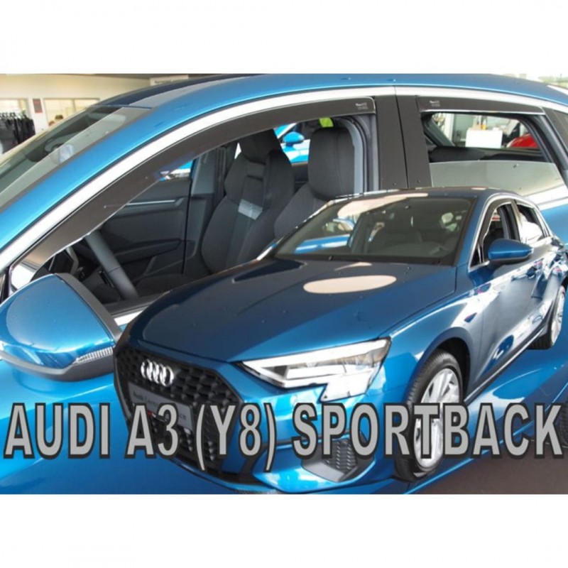 AUDI A3 Y8 SPORTBACK 5D 2020+ ΣΕΤ ΑΝΕΜΟΘΡΑΥΣΤΕΣ ΑΥΤΟΚΙΝΗΤΟΥ ΑΠΟ ΕΥΚΑΜΠΤΟ ΦΙΜΕ ΠΛΑΣΤΙΚΟ HEKO - 4 ΤΕΜ.