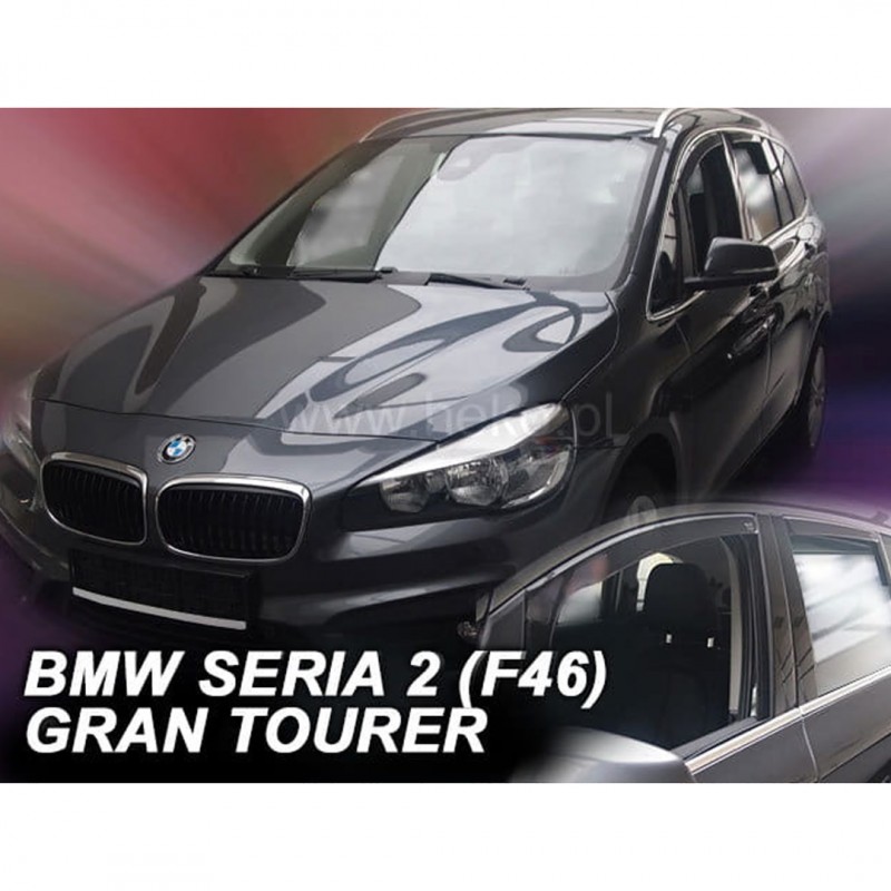 BMW ΣΕΙΡΑ 2 F46 GRAN TOURER 5D 2015+ ΣΕΤ ΑΝΕΜΟΘΡΑΥΣΤΕΣ ΑΥΤΟΚΙΝΗΤΟΥ ΑΠΟ ΕΥΚΑΜΠΤΟ ΦΙΜΕ ΠΛΑΣΤΙΚΟ HEKO - 4 ΤΕΜ.